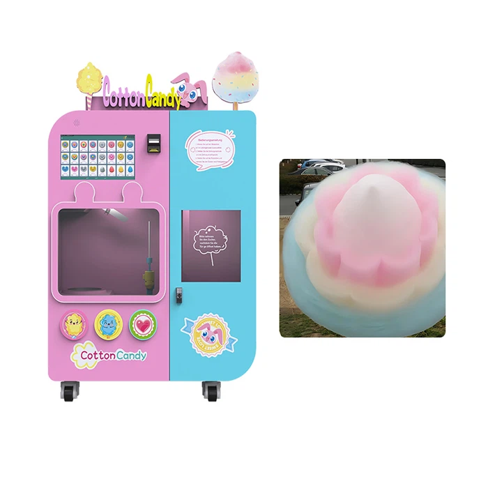 commercial fairy floss vending machine
