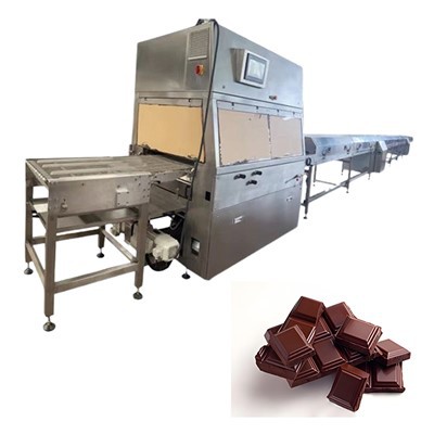 Fully automated chocolate coating production line